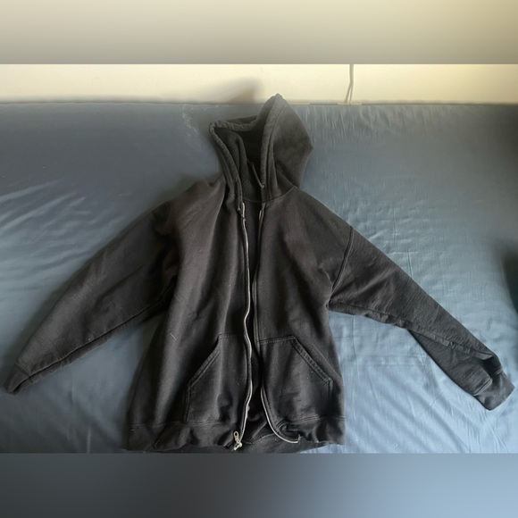 Black Zip Up Hoodie - Picture 2 of 2